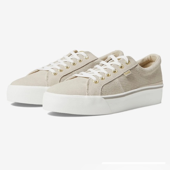 Keds Shoes Keds Jump Kick Duo Womens Suede Perforated Beige